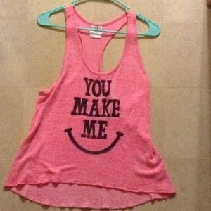 😃You make me smile tank top